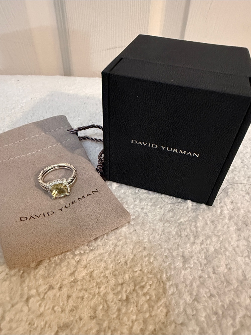 Chatelaine Pave Bezel
Ring with Lemon Citrine and Diamonds, 9mm - Picture 3 of 6